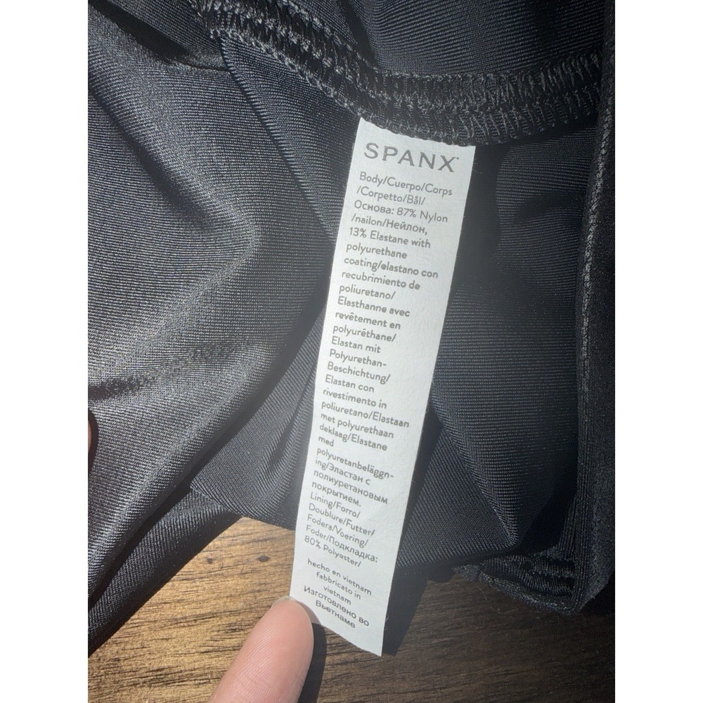 SPANX Women's 1X Faux Leather Leggings Pants Skinny 2437P Tight Casual Black NEW - Picture 7 of 15